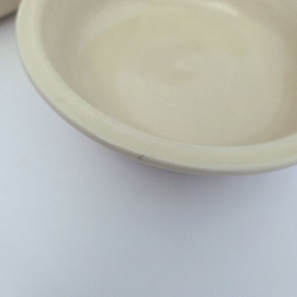 VTG Homer Laughlin HLC Fiesta Coupe Bowls (Set of 3) Ivory Aprox 6 7/8" - Picture 5 of 9